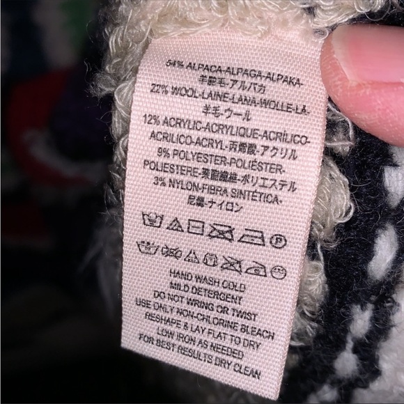 Free People Alpaca Wool Stripe Cardigan Sweater - Picture 8 of 9